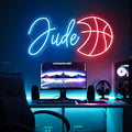 Bulk Supply Sports Neon Sign Basketball LED Light up Neon Sign Custom Wall Decor Gamer Room Artwork Club Display Lighting