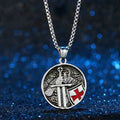 Wholesale Custom Romantic Box Chain Stainless Steel Men's Fashion Necklace Unique Exquisite Bezel Set Antique Silver Pendant