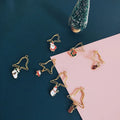 5pcs/box Mixed Memo Paper Clips Christmas Tree Deer Gold Books Photo Clips Clothespin Craft Bookmark Decoration Clips Pegs
