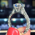 CAOSHI Jewelry a Row of Chaste Diamond Zircon Inlays Engagement Party Rings Grande Dame Girls 2025 Sparkling Female Ring