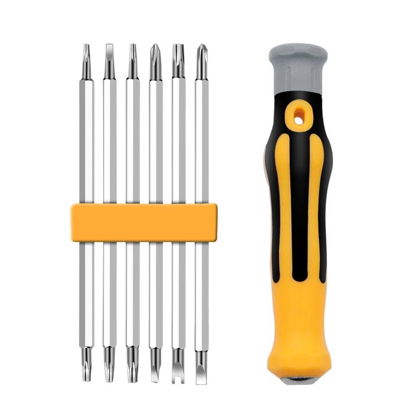 6-in-1 Strong Magnetic Special-shaped Bit Multi-function Household Disassemble Screwdriver Screwdriver Set