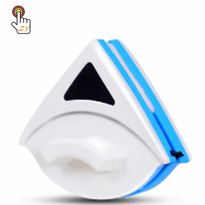 Triangle Clean Corner Double Sided Glass Cleaner Magnetic Window Squeegee Wiper