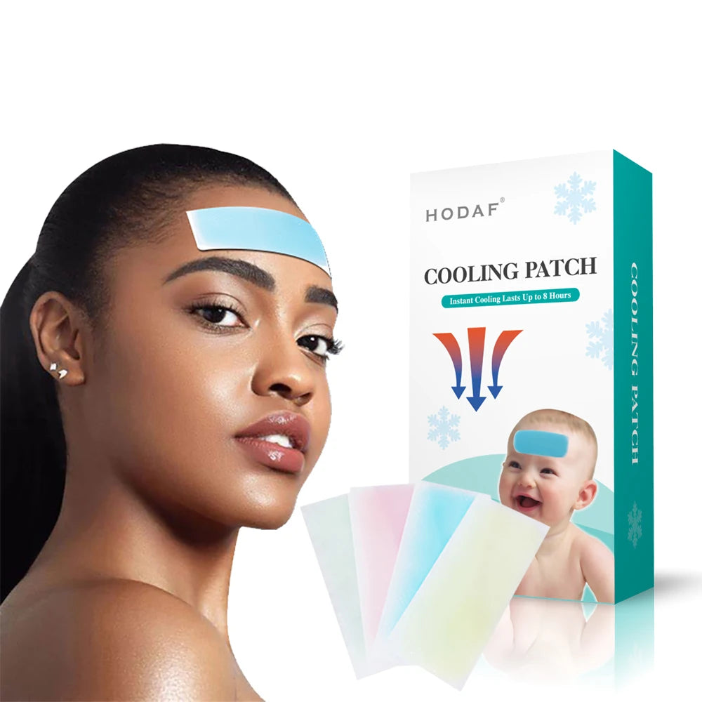 Summer Trending Hydrogel Ice Cooling Gel Pads Cooling Forehead Strips Discomfort Recovery Relieve Headache