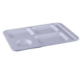 Factory Supply Food Divided Portion Serving Rectangular Sections Melamine 5 Compartment Plate
