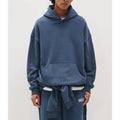 Hot Selling OEM Unisex Heavyweight Hoodies High Quality 100% Cotton Anti-Shrink Solid Color Men's Fleece Hoodies Printed Pattern