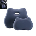Custom Car Office Coccyx Orthopedic Comfort Memory Foam Lumbar Support Cushion Headrest Pillow Set Knitted Cover Modern Design