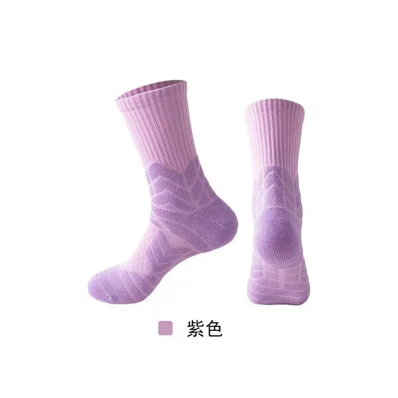 Basketball Socks Sports Crew Socks Compression Crew Socks for Running Hiking Basketball for Men & Women Summer Polyester Knitted