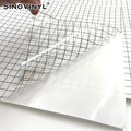 12x60" 30.5x152CM PET Self Adhesive Transparent Black Grids Sticker Roll Transfer Film Application Vinyl Film