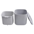 Household Plastic Trash Bin for Saving Space With Waste Bin Food Storage Bucket Container Pail
