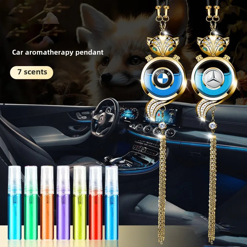 Custom Car Emblem Car Hanging Perfume Pendant Air Freshener Rearview Mirror Hanging Accessories