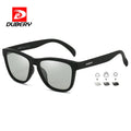 DUBERY 2026 Classic Plastic Frame Uv400 Driving Shades High Quality Custom logo Men Polarized Color Change Sunglasses