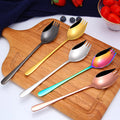 New Design Stainless Steel 304 Coffee and Tea Cupping Ice Stirring Spoon and Fork With Shape Teeth