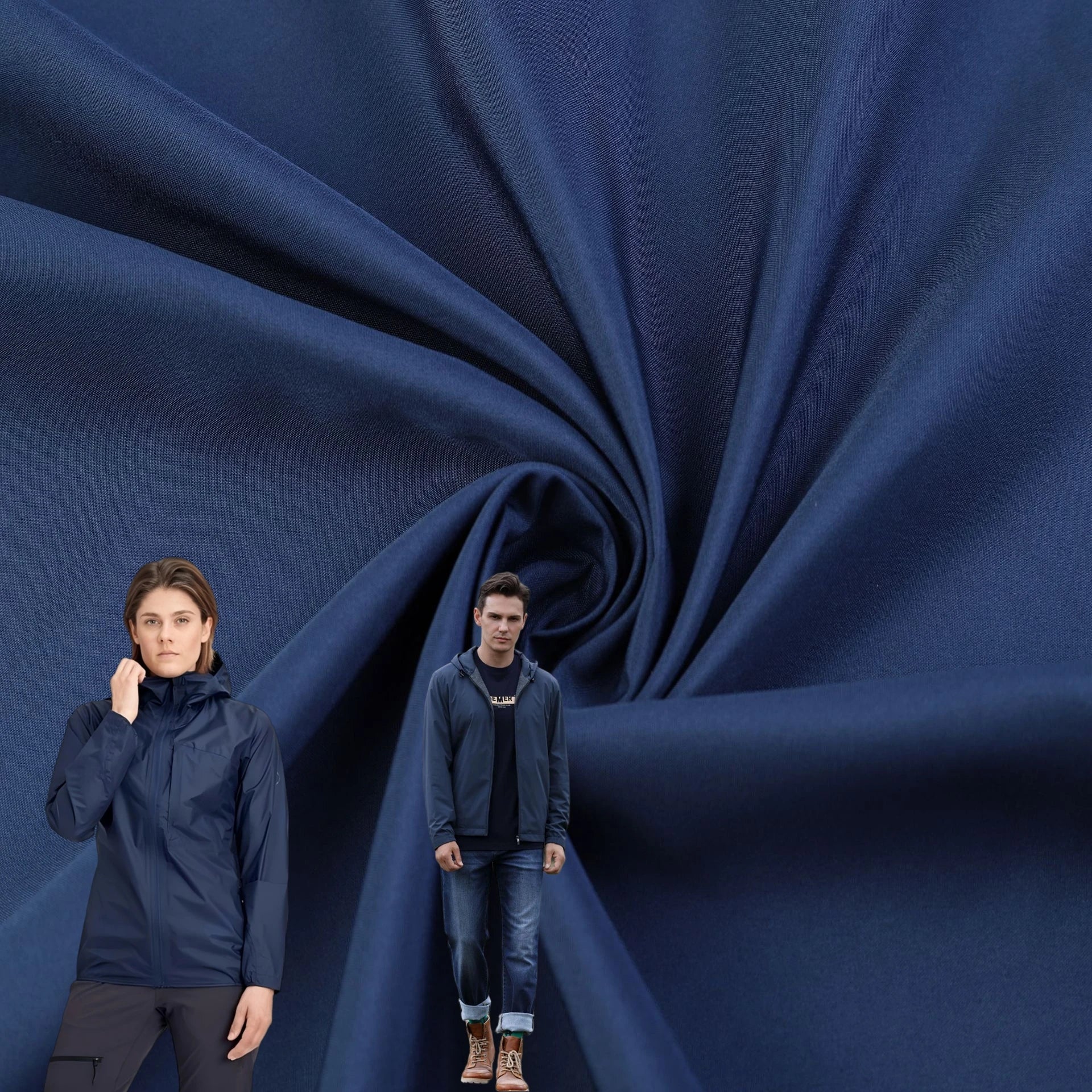 Wholesale Ready Ship 100% Polyester Woven Pongee Fabric Waterproof Windproof Breathable Anti-Static Tear-Resistant Lightweight