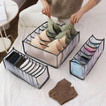Choice Fun Portable Foldable Socks Underwear Grid Clothes Storage Household Drawer Wardrobe Storage Box for Small Spaces
