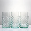 Wholesale Set of Four New Design Transparent Fashion Crystal Drink Cups Colorful Transparent Milk Juice Water Cups