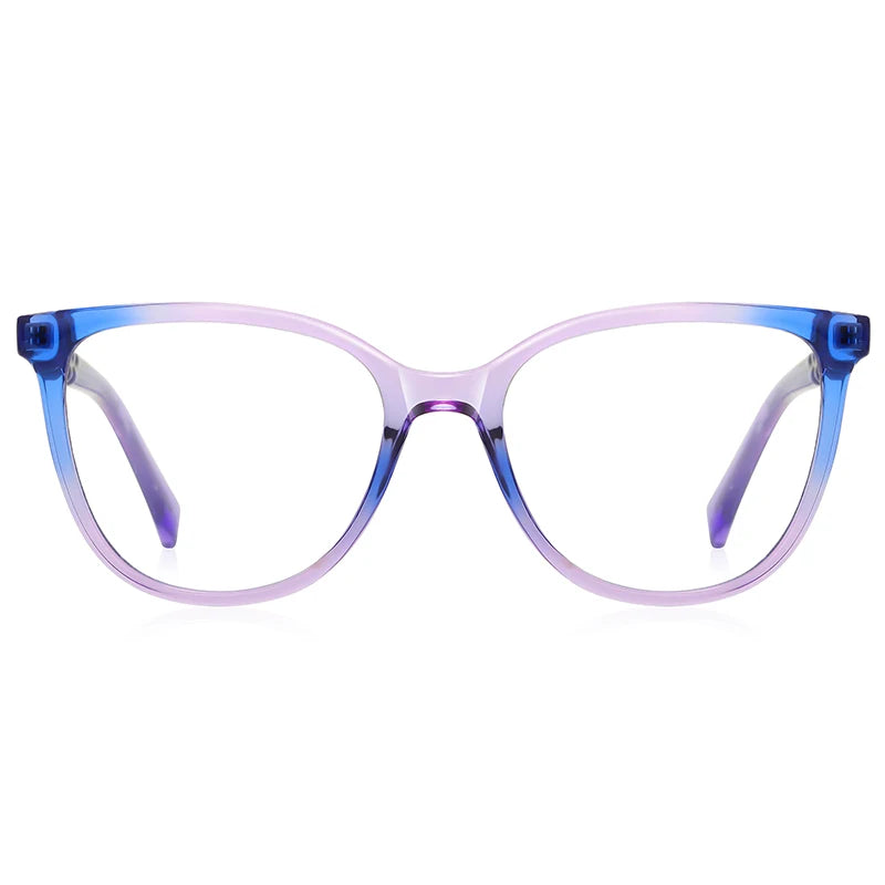 New TR90 Optical Eyeglasses Frame Big Size Anti Blue Light Lens Ordinary Hinge Metal Core Custom Logo Computer Spectacle
