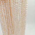 100% Nature Freshwater Pearl in Strand  Width 6.3-7.3 mm Long Baroque Pearl  Available in White