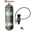 ACECARE 4500psi 9L CE Carbon Fiber Tank  HPA Tank With Charging Filling Station Dual Gauge Regulator Valve