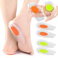 Melenlt Gel U Shaped Heel Pads Two Color Shock Absorbing Non Slip Self Adhesive Half Size Cup
