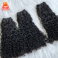 SDD Double Drawn Funmi Posh Curly Raw Bundles Human Unprocessed Human Hair Bundles Vendor Extensions Indian Curly Bundles