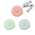 Blue Green Pink Tape Measure 60-Inch 1.5 Meter Retractable Dual Sided Flexible Body Stainless Steel Plastic Measuring Ruler for