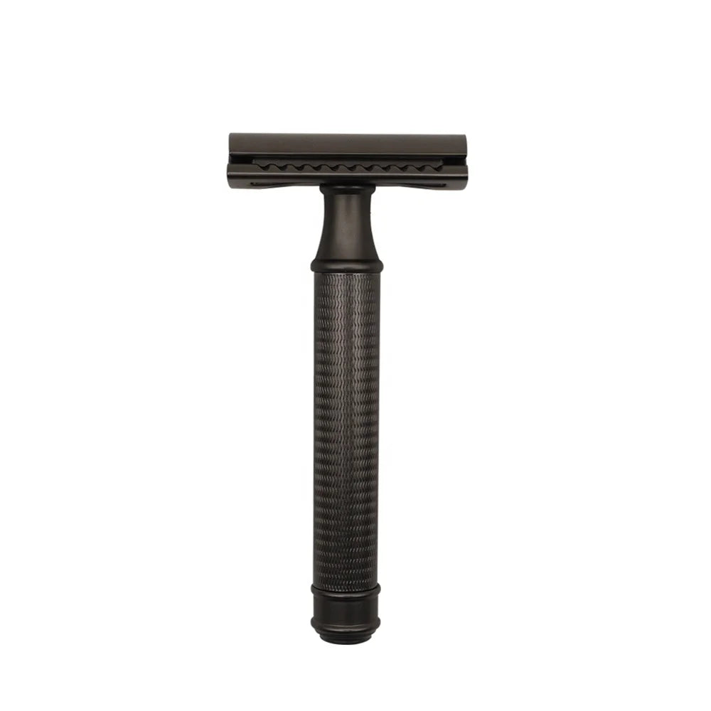 ENMU Beauty Pure Copper Alloy Men's Reusable Shaving Manual DE Safety Razor with Stainless Steel Blades Classic 3-Piece Design