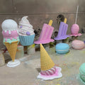 Birthday Party Decorations Backdrop Resin Large Candy Fiberglass Ice Cream for Store Display