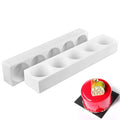 5 Cavity Silicone Cylinder Cake Molds Baking Cake Bread Soap Molds DIY Kitchen Baking Tools