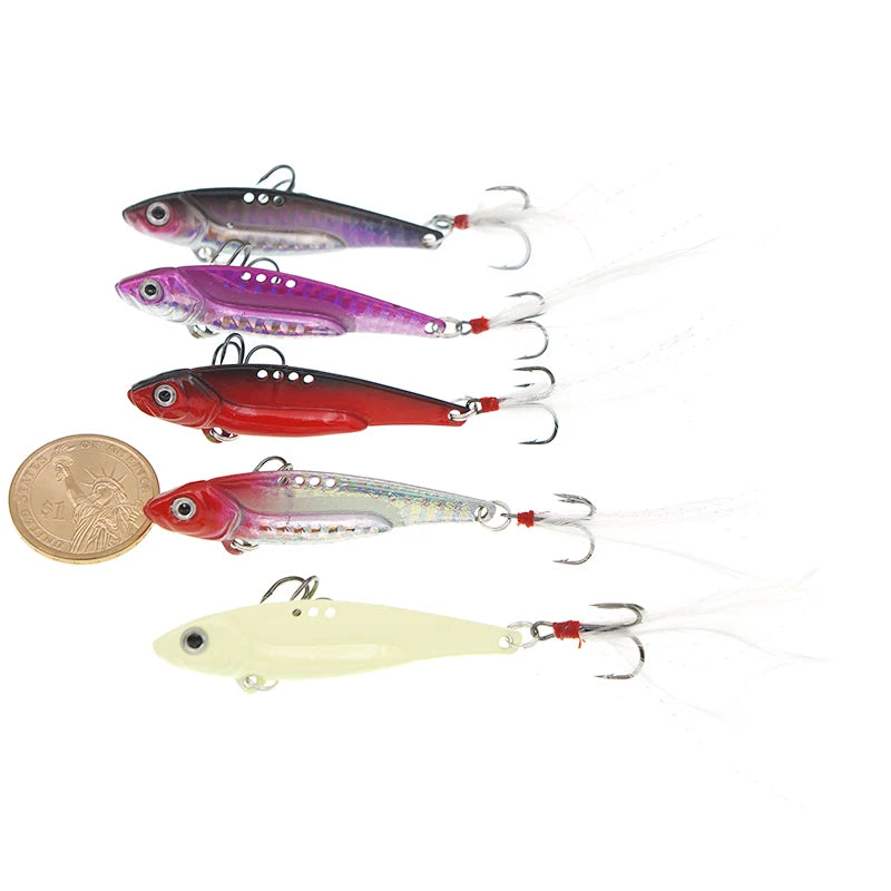 Hard Lures Vib Fishing Lure Lead Covered with Copper 16.5g Metal OPP Bag OEM ODM 3D Lure Eyes Artificial Hard Bait Acceptable