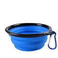 Portable Eco-friendly Silicone Pet Bowl Solid Pattern Foldable Design for Travel Outdoor Use for Cat Dog Reptile Food Water