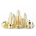 Luxury Gold Lotion Pump Bottle 30ml 50ml 100ml  Crown Cap 5g 10g 15g 30g 50g Face Cream Jar Skincare Acrylic Plastic Bottles
