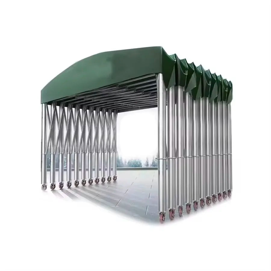 NEW OEM Hot Sale Movable Push-pull Event Sliding Sunshade Canopy Outdoor Large Warehouse Storage Shelter Tent