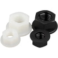 M3 M4 M5 M6 M8 M10 M12 Galvanized Nylon Insulation Flange Nuts Hexagon DIN Standard for Bolt Screw