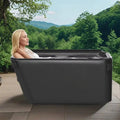 Icegalax New Stock Outdoor Cold Plunge Tub Bulk Price Inflatable Angled Ice Bath Spa Tub Fits Water Chiller