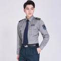 Classic Gray Security Guard Uniform Shirts Design With Long and Short Sleeves Unisex for Summer and Winter Printed Logo