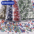 BOBOHOO  Wholesale Satin Series Non Hotfix Glass Rhinestone Flatback Crystal Rhinestone for Jewelry Decoration Accessories