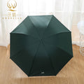 Manufacturer's Portable 3-Foldable Umbrella for Adults 8K Ribs Windproof Plastic Minimalist Personalized Logo Factory Travel