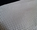 Lightweight 100% Polyester Light-reflecting Coated Mesh Reflective Regular Punch Non Stretch Elastic Silver Punched Hole Fabric