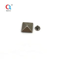 Pyramid Square Base Spikes Punk Garment Rivet Cap Stud for Hat Jeans Shoes Leather Cap Bag Diy Craft Accessory