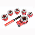 5 Dies Ratchet Die Stocks Manual Pipe Threading Tools 3/8"-1 1/4"