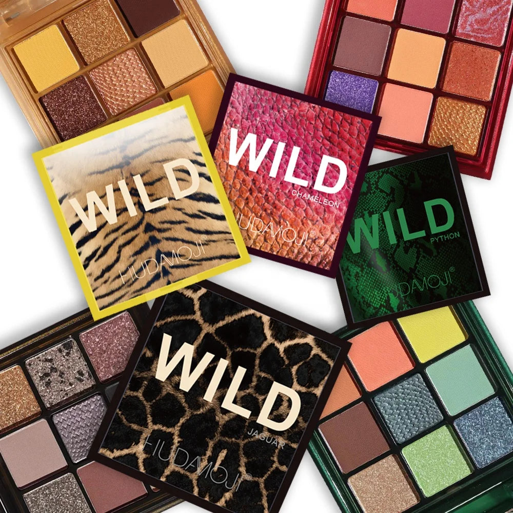 Low MOQ 9-Color Glitter Matte Eyeshadow Palette Luminous Metallic Waterproof Shimmer Pigment for Eye Shadow Maquiagem Palletes