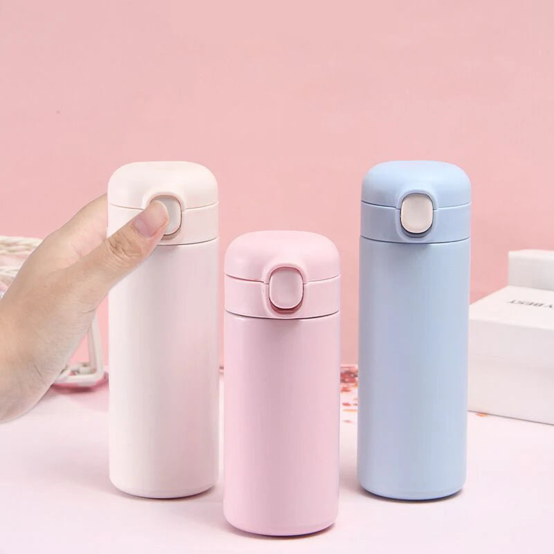 Portable Double Wall Vacuum Insulated Stainless Steel Water Bottle Office Camping Water Tumbler Cup for School