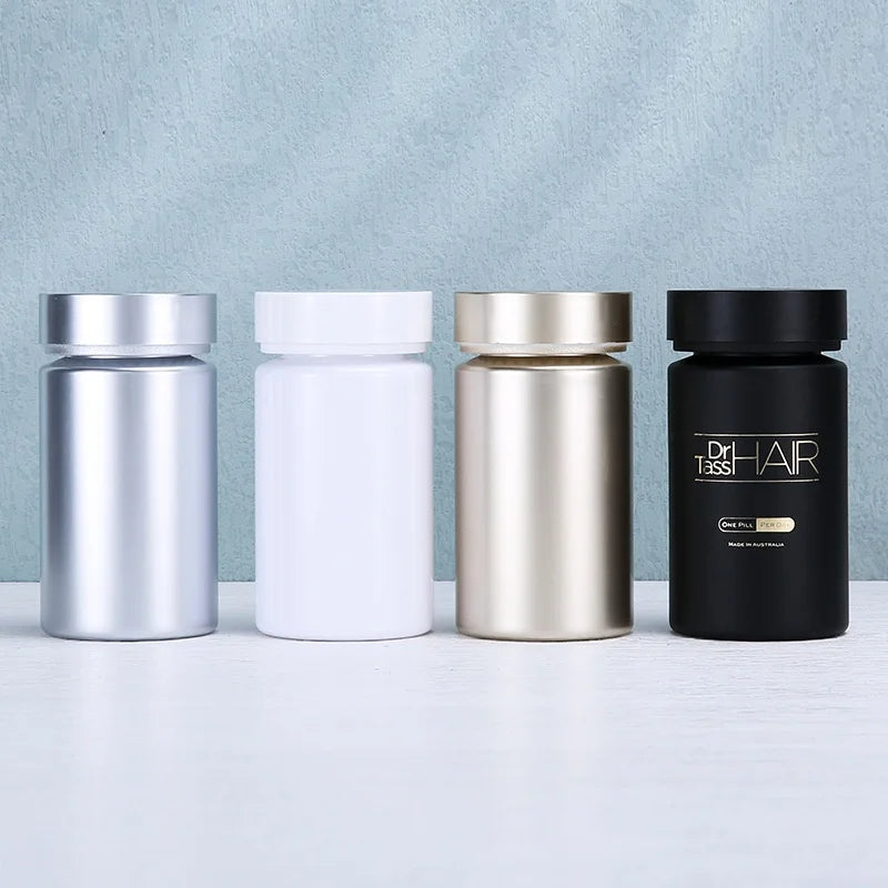 Light-Proof Tablet Candy Dispensing Bottle Pet Health Care Empty Plastic Fish Oil Pill Medicine Bottle for Capsules Pills