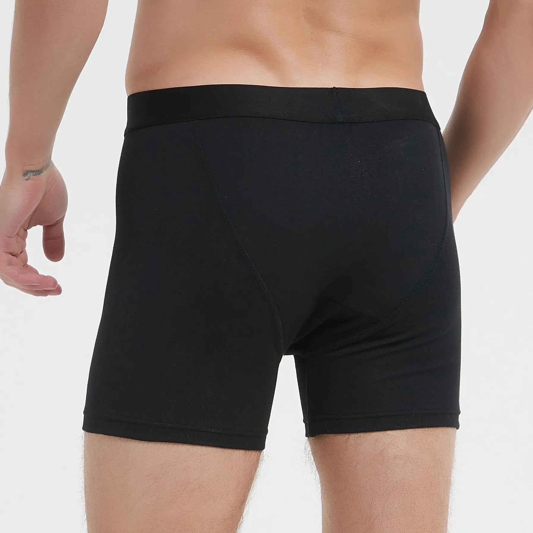 Silver-Cotton EMF Shielding Boxer Briefs - Anti-Radiation Conductive Mens Underwear