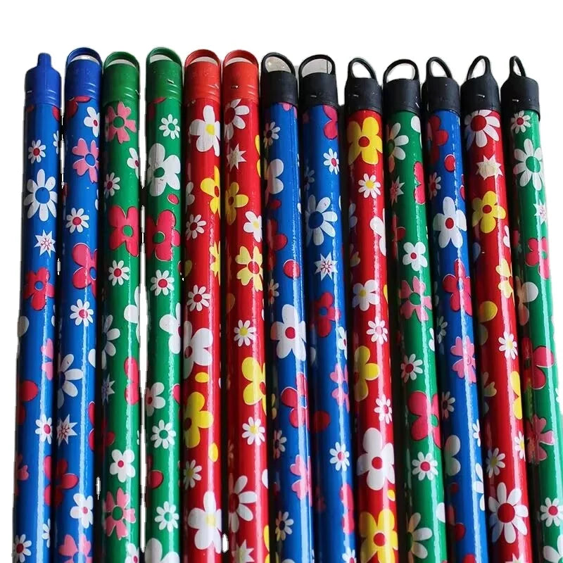 Modern 110*2.2cm/120cm/150*2.5cm Eucalyptus Natural Wood Handle PVC Cover Mop Varnished Brush Soft Bristles 2-in-1 Broom