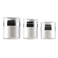 Ready to Ship 15ml 30ml 50ml Silver Collar Cosmetic Cream Acrylic Airless Pump Jar