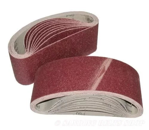 5pcs/set 50sets/carton Sanding Belts Power File Coarse Fine Aluminium Oxide 50x686mm 40 60 80 120 Grit