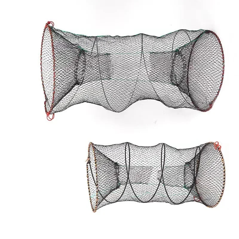 Crawdad Trap for Camping and Kayak Fishing Easy-to-Carry Collapsible Cast Net for Lobster Shrimp HDPE Material