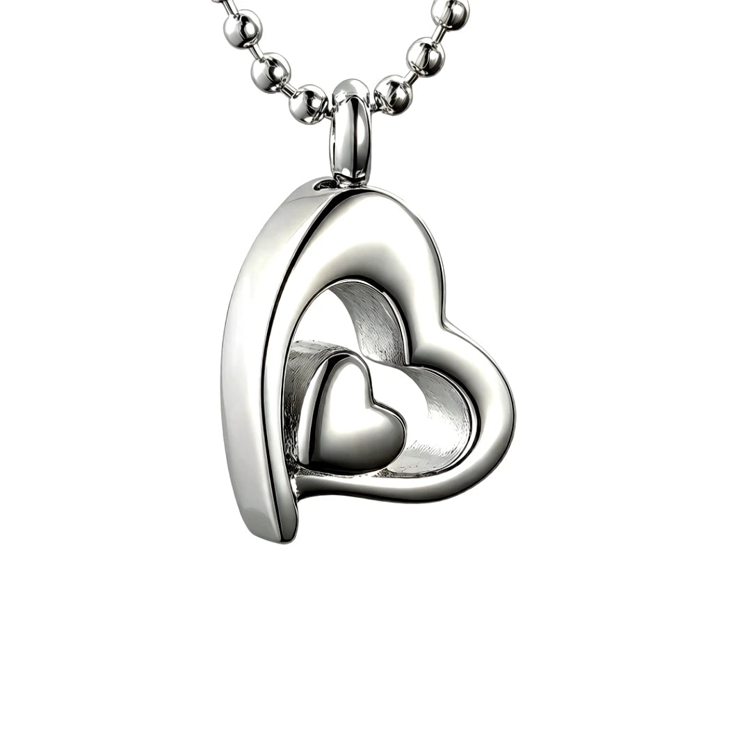 Hollow Heart Urn Jewelry Stainless Steel Heart Cremation Ashes Keepsake Pendant Memorial Urn Necklace love in Holder Locket