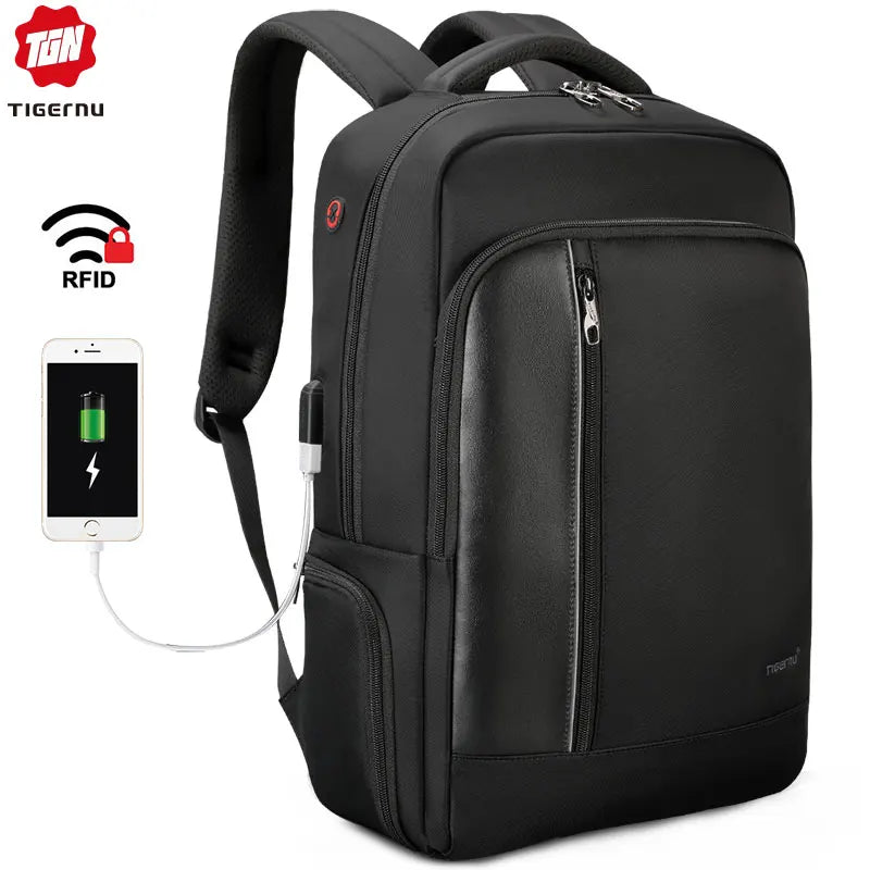 Tigernu T-B3668 Manufacturer Rfid Waterproof Business Luxury Couple Backpack Laptop Backpack With Usb Charging Port
